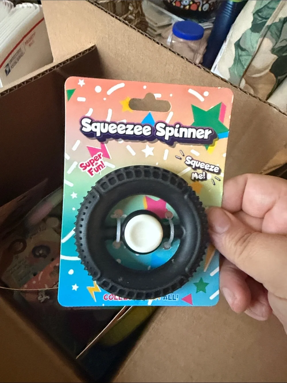Fidget pop squeezable spinners assorted colors set of 36